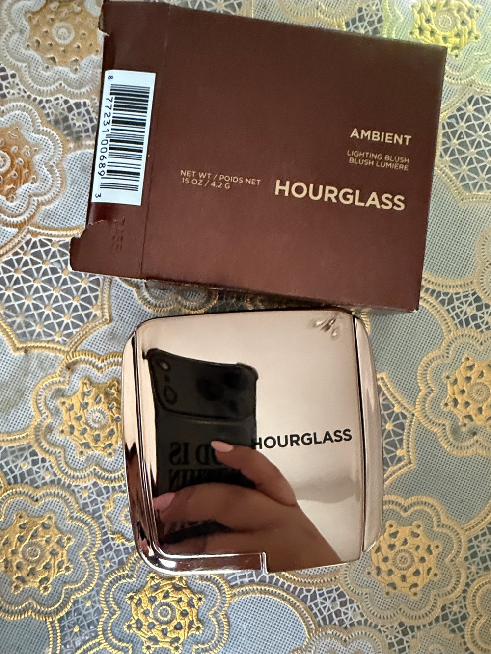 Hourglass Rose Gold Compact Blush